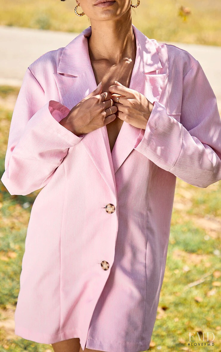 Rona Mahal featured in  the PrettyLittleThing catalogue for Spring 2022