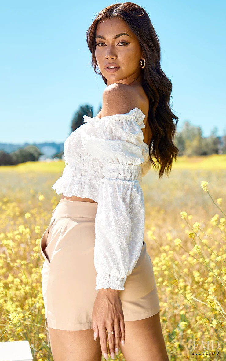 Rona Mahal featured in  the PrettyLittleThing catalogue for Spring 2022