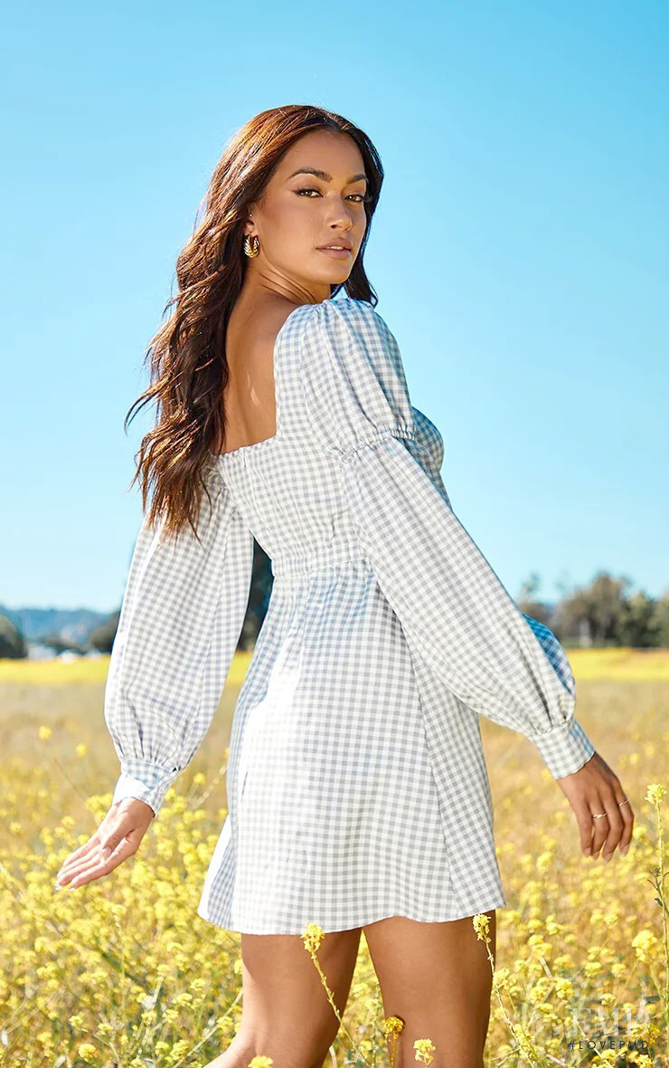 Rona Mahal featured in  the PrettyLittleThing catalogue for Spring 2022