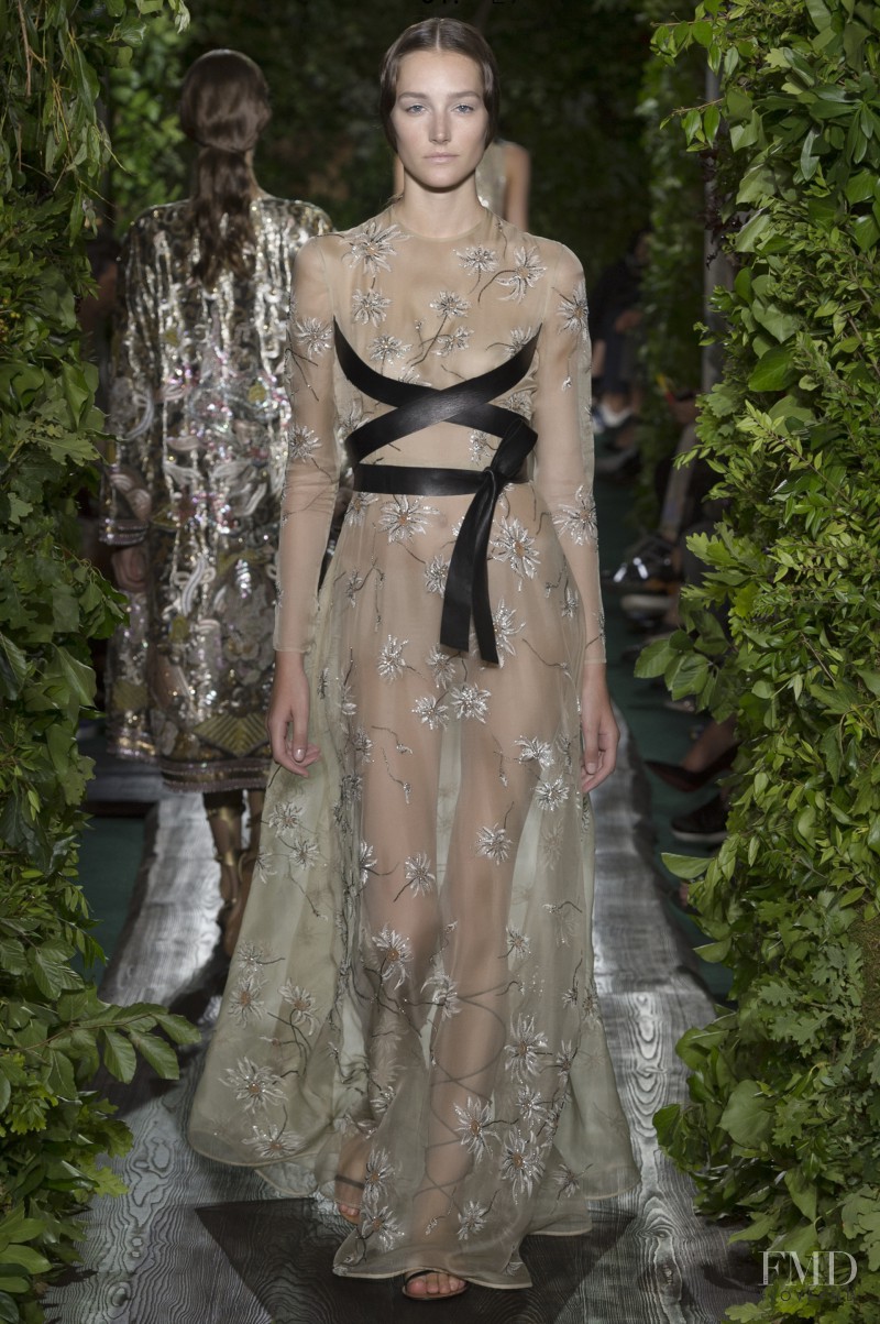 Joséphine Le Tutour featured in  the Valentino Couture fashion show for Autumn/Winter 2014