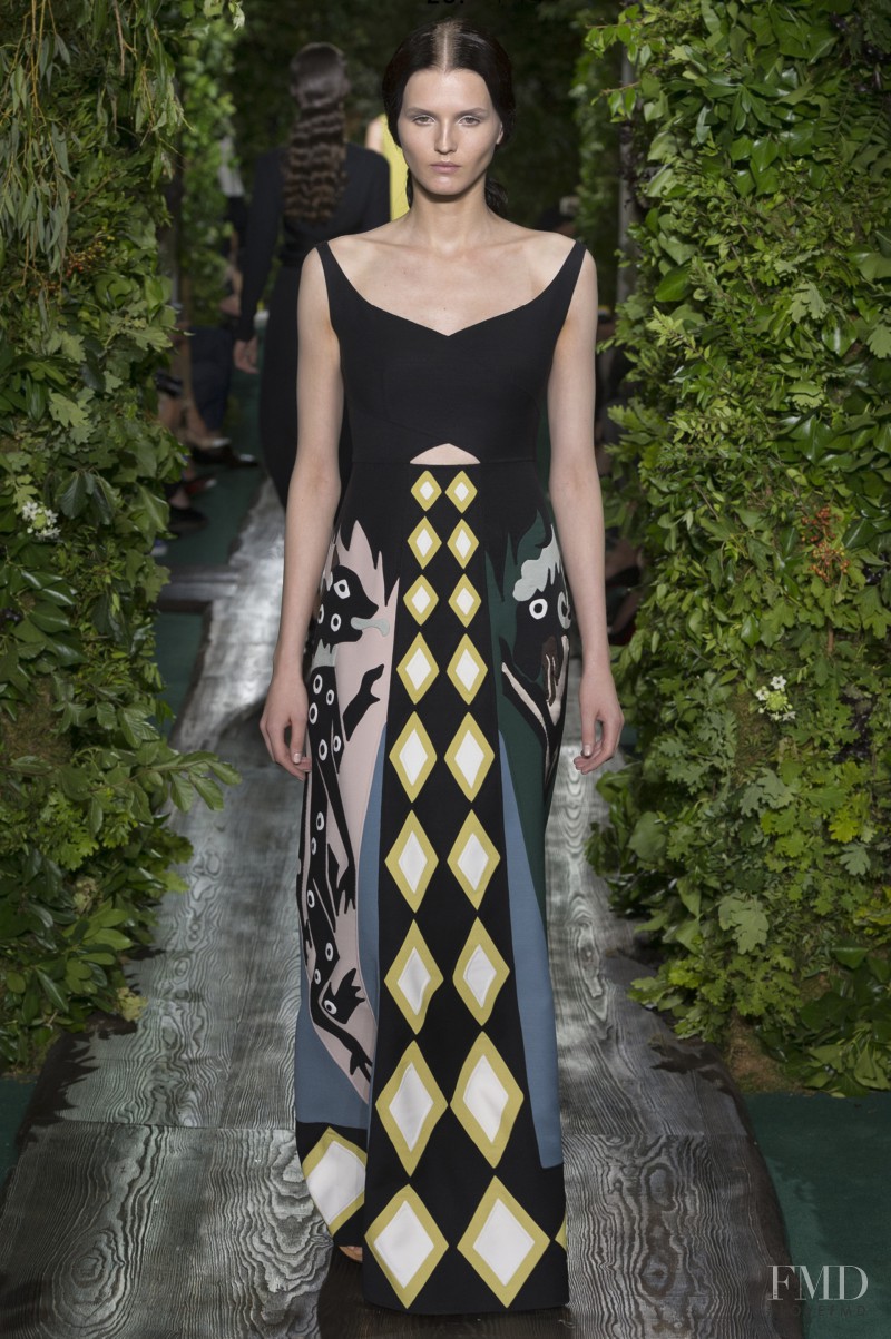Katlin Aas featured in  the Valentino Couture fashion show for Autumn/Winter 2014