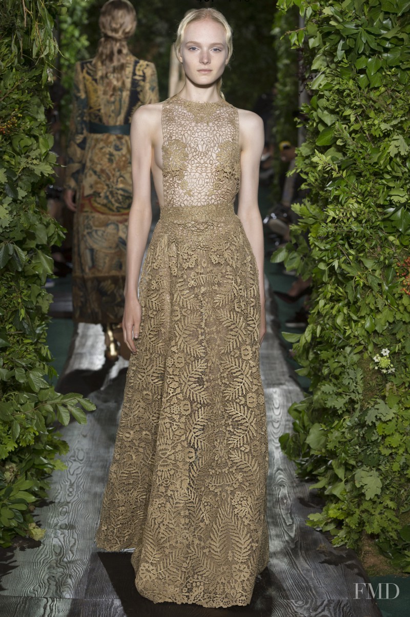 Maja Salamon featured in  the Valentino Couture fashion show for Autumn/Winter 2014