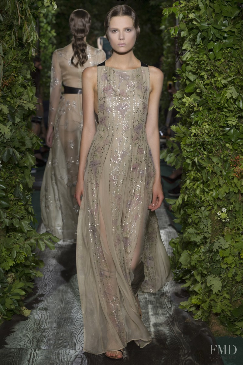 Caroline Brasch Nielsen featured in  the Valentino Couture fashion show for Autumn/Winter 2014