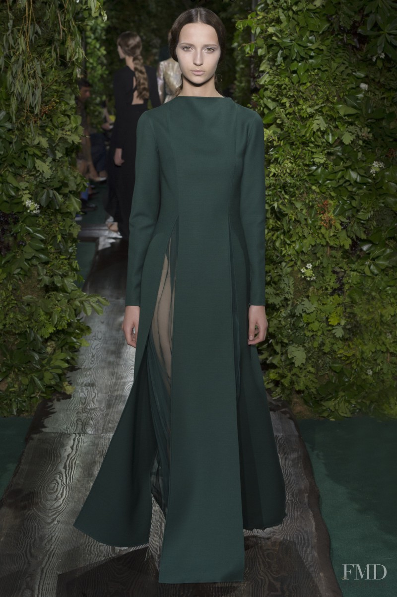 Waleska Gorczevski featured in  the Valentino Couture fashion show for Autumn/Winter 2014