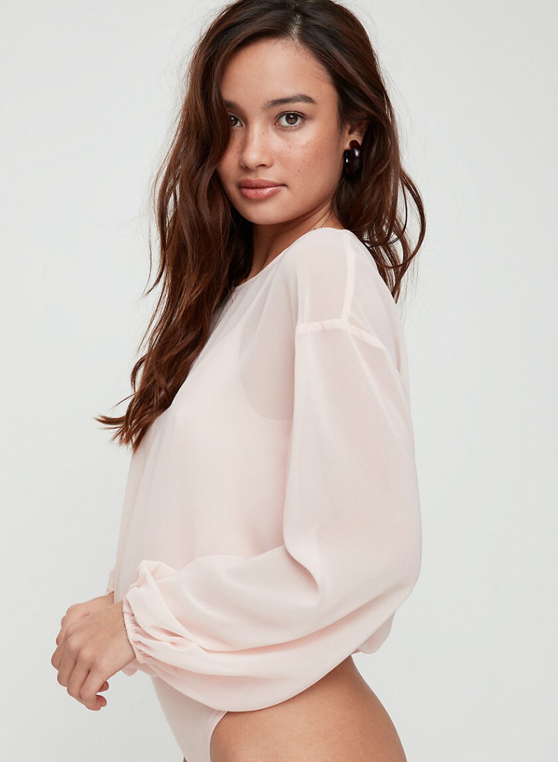 Kelsey Merritt featured in  the Aritzia catalogue for Spring/Summer 2019