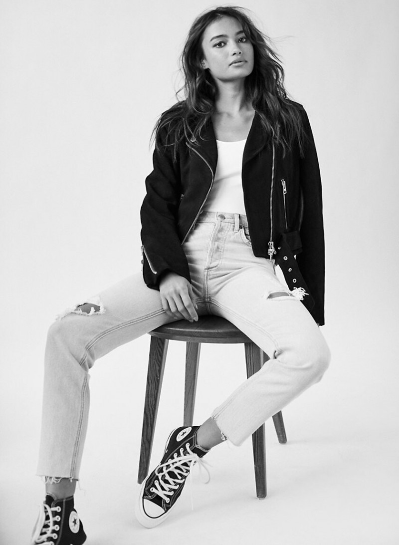 Kelsey Merritt featured in  the Aritzia catalogue for Spring/Summer 2019