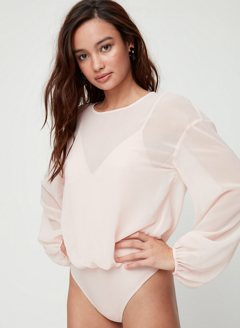Kelsey Merritt featured in  the Aritzia catalogue for Spring/Summer 2019