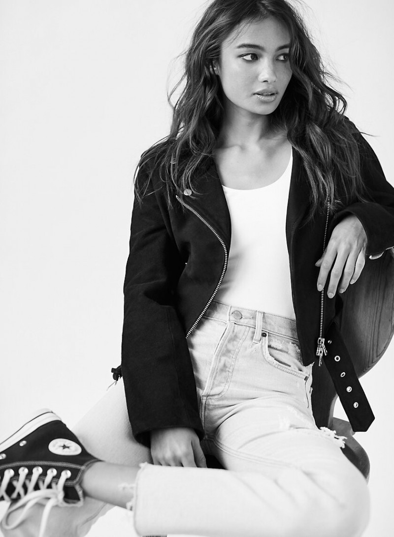 Kelsey Merritt featured in  the Aritzia catalogue for Spring/Summer 2019