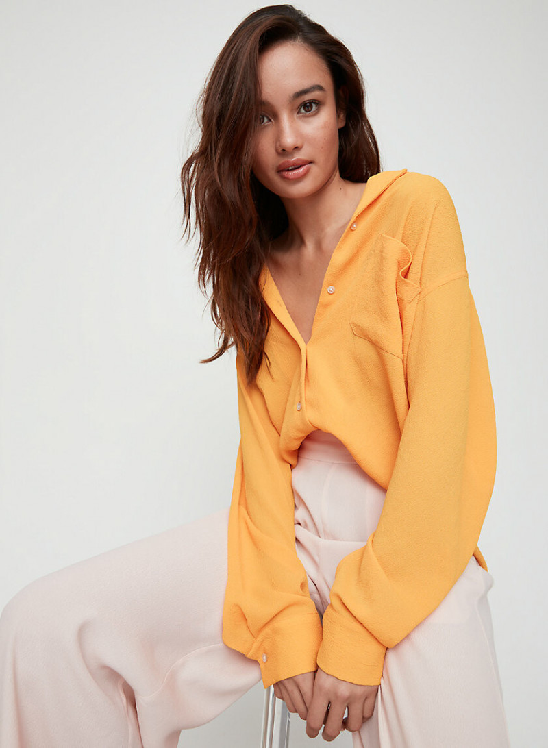 Kelsey Merritt featured in  the Aritzia catalogue for Spring/Summer 2019