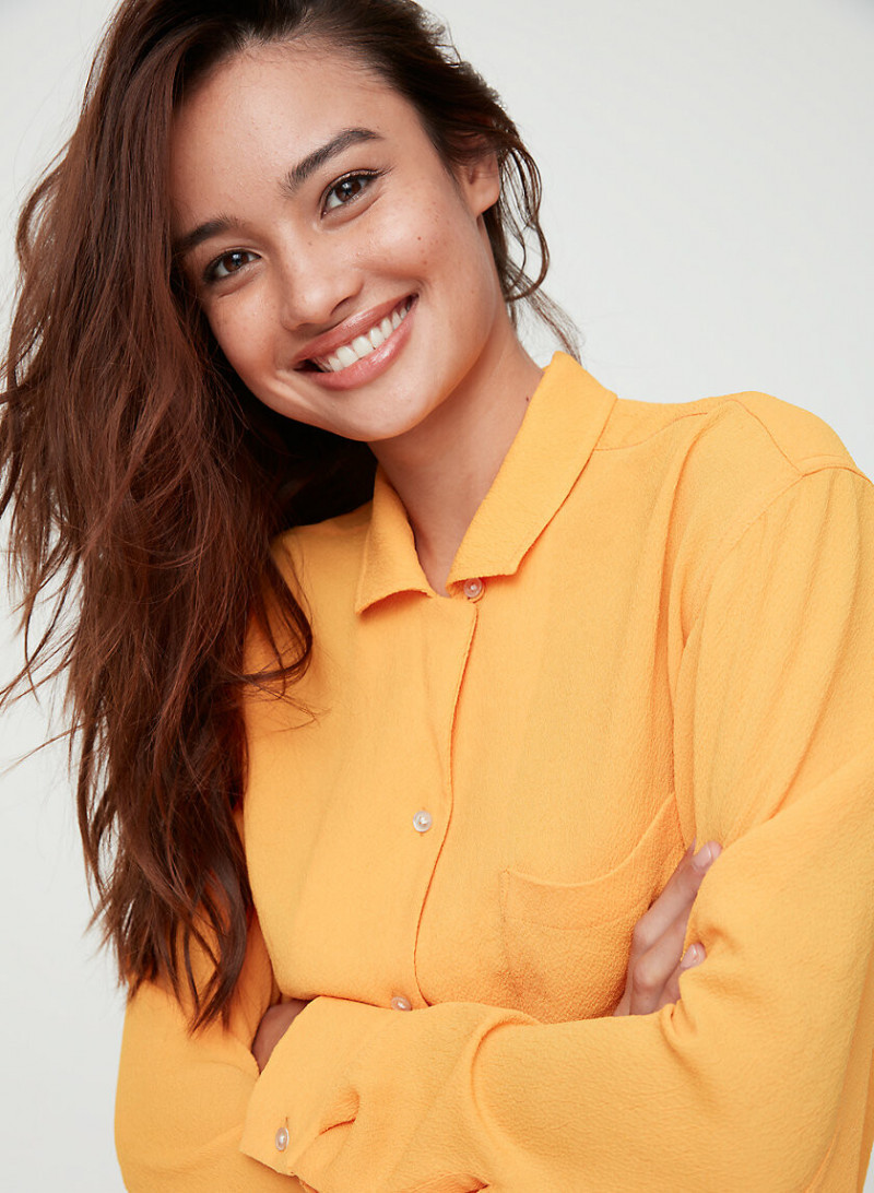 Kelsey Merritt featured in  the Aritzia catalogue for Spring/Summer 2019