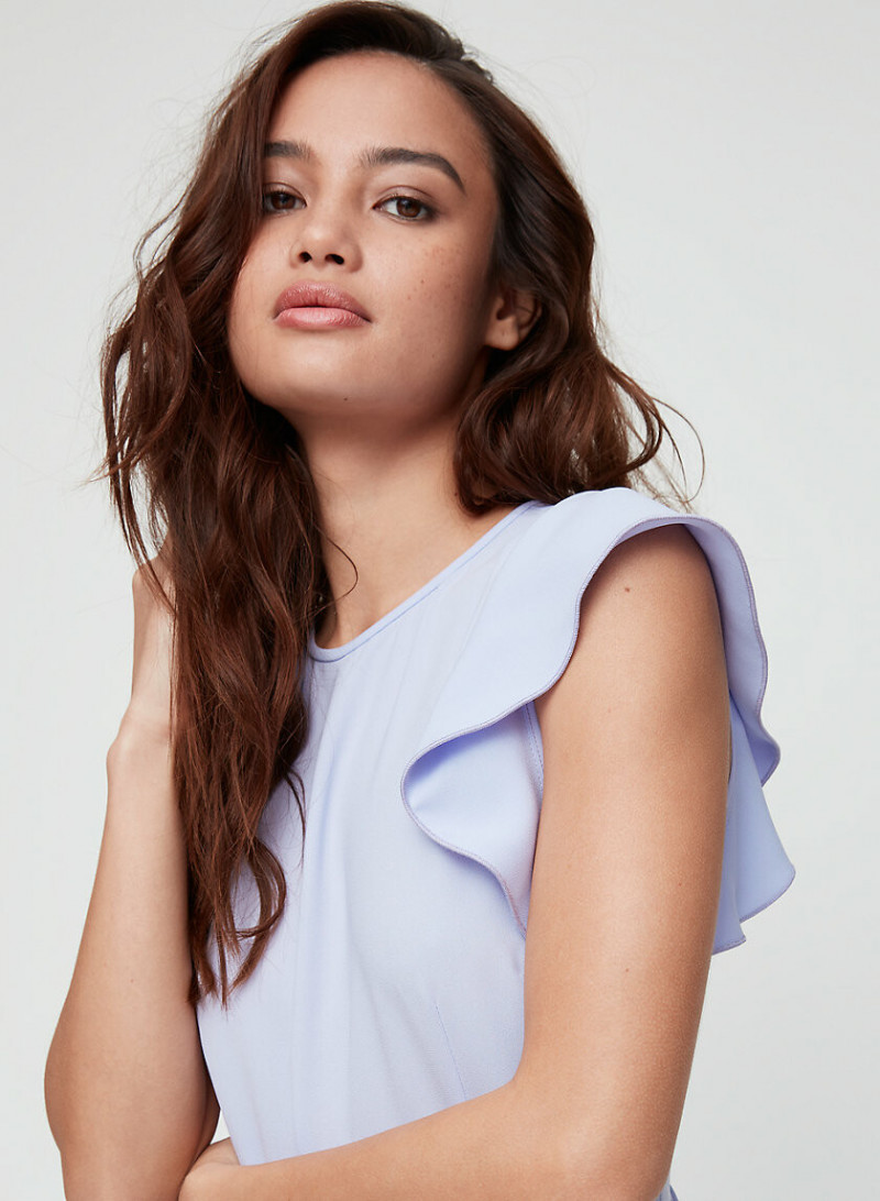 Kelsey Merritt featured in  the Aritzia catalogue for Spring/Summer 2019