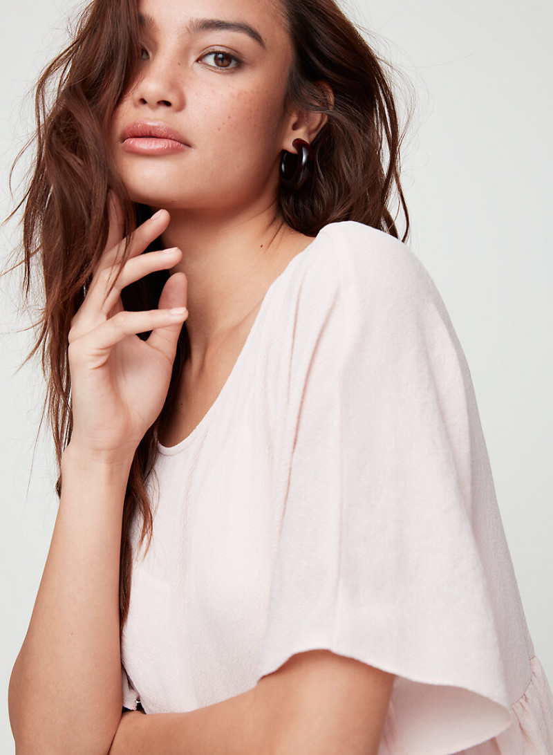 Kelsey Merritt featured in  the Aritzia catalogue for Spring/Summer 2019