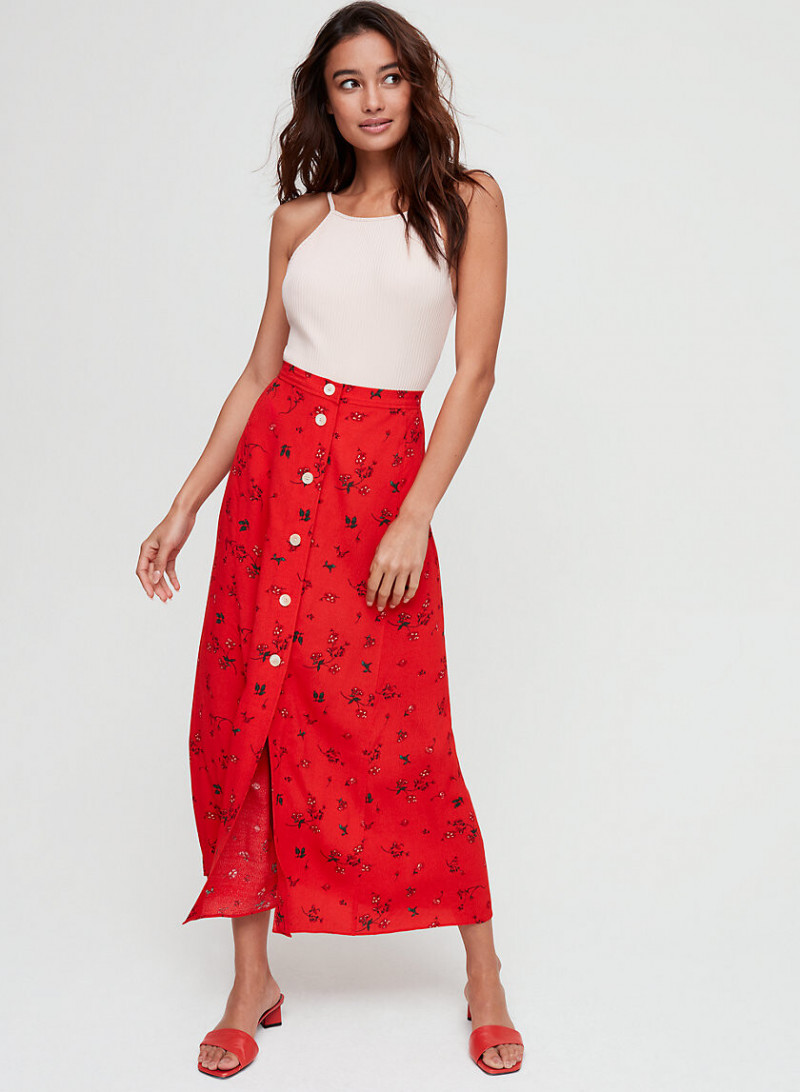 Kelsey Merritt featured in  the Aritzia catalogue for Spring/Summer 2019