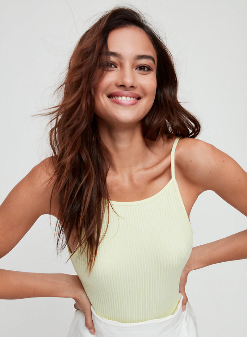 Kelsey Merritt featured in  the Aritzia catalogue for Spring/Summer 2019