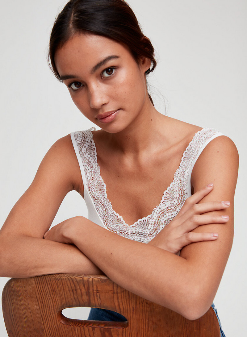 Kelsey Merritt featured in  the Aritzia catalogue for Spring/Summer 2019