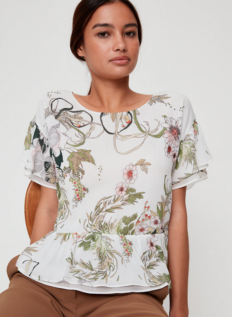 Kelsey Merritt featured in  the Aritzia catalogue for Spring/Summer 2019