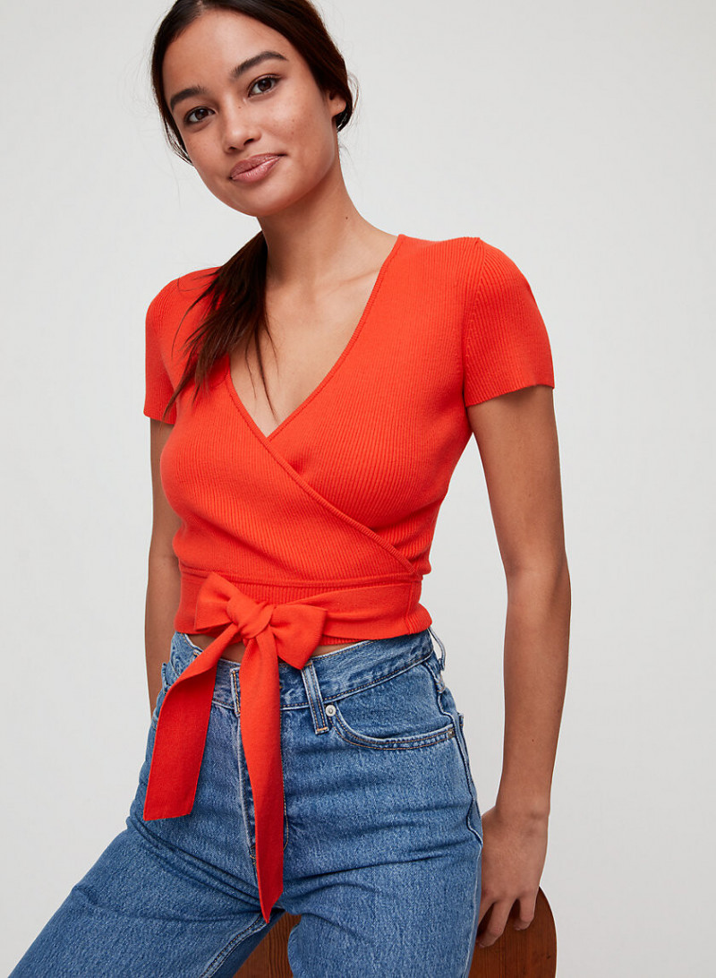 Kelsey Merritt featured in  the Aritzia catalogue for Spring/Summer 2019
