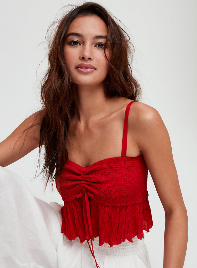 Kelsey Merritt featured in  the Aritzia catalogue for Spring/Summer 2019