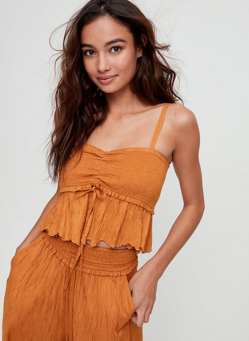 Kelsey Merritt featured in  the Aritzia catalogue for Spring/Summer 2019