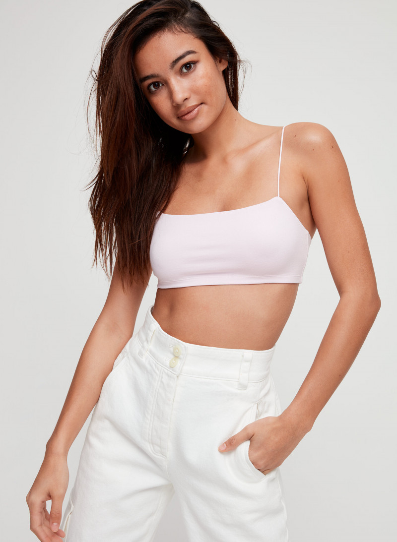 Kelsey Merritt featured in  the Aritzia catalogue for Spring/Summer 2019