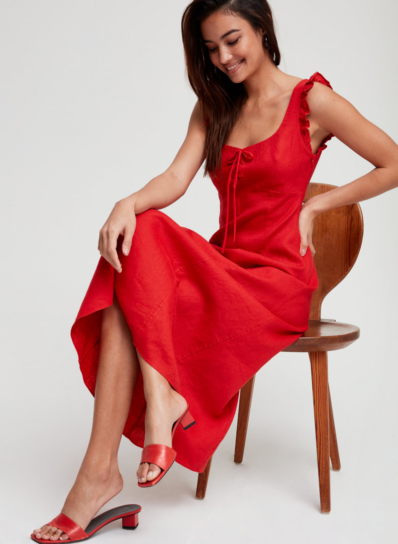 Kelsey Merritt featured in  the Aritzia catalogue for Spring/Summer 2019