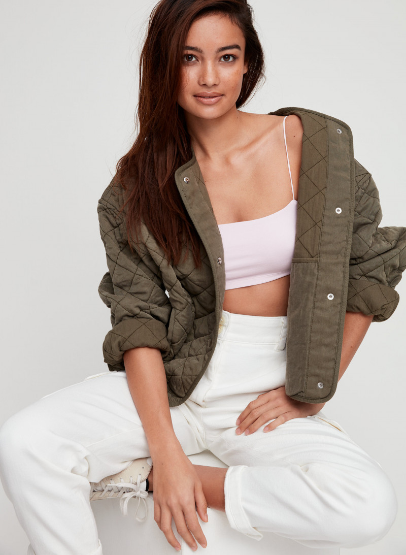 Kelsey Merritt featured in  the Aritzia catalogue for Spring/Summer 2019