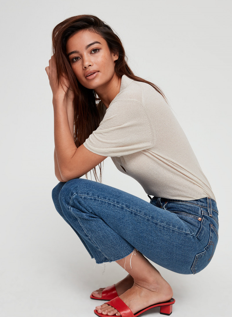 Kelsey Merritt featured in  the Aritzia catalogue for Spring/Summer 2019