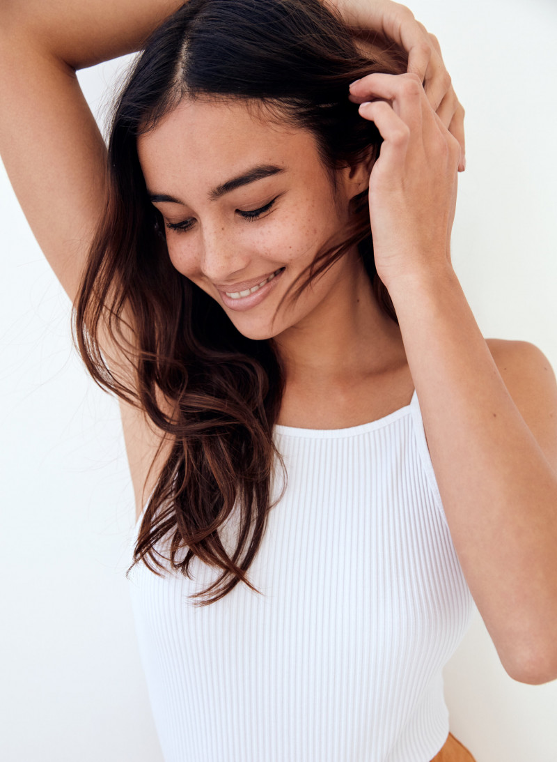 Kelsey Merritt featured in  the Aritzia catalogue for Spring/Summer 2019