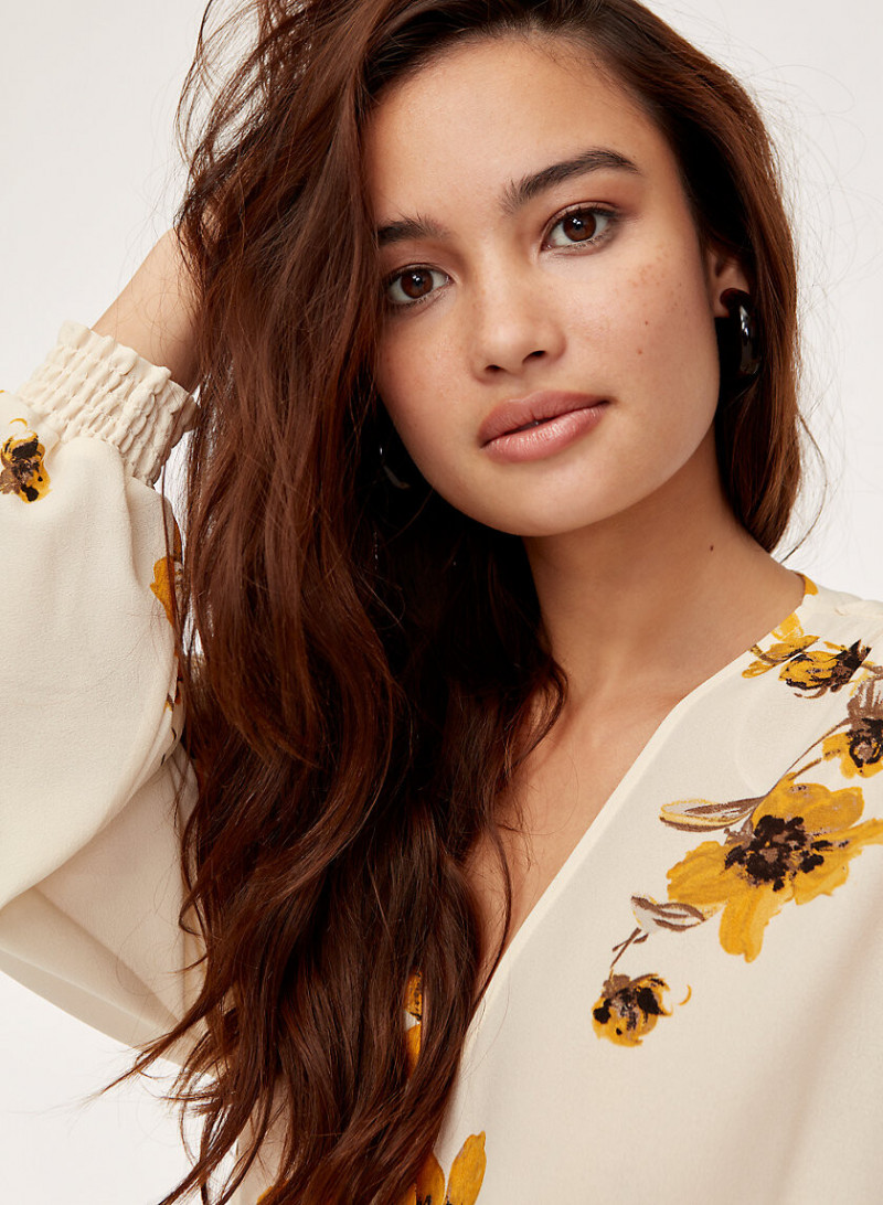 Kelsey Merritt featured in  the Aritzia catalogue for Spring/Summer 2019