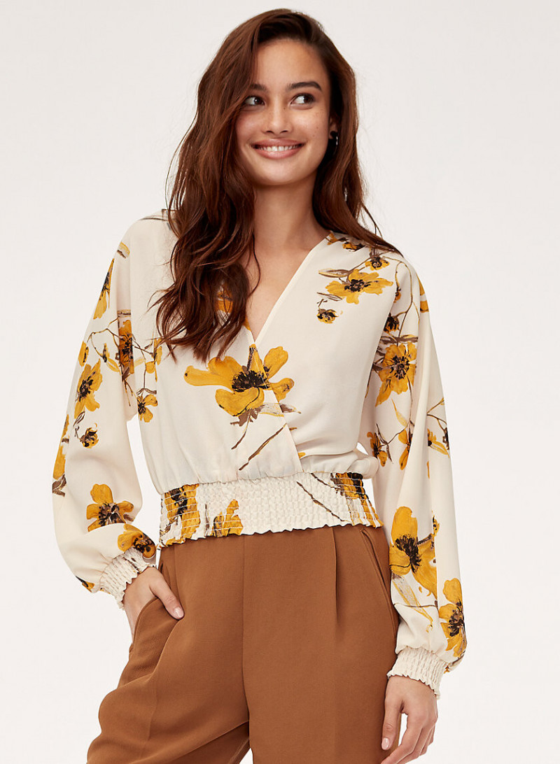 Kelsey Merritt featured in  the Aritzia catalogue for Spring/Summer 2019