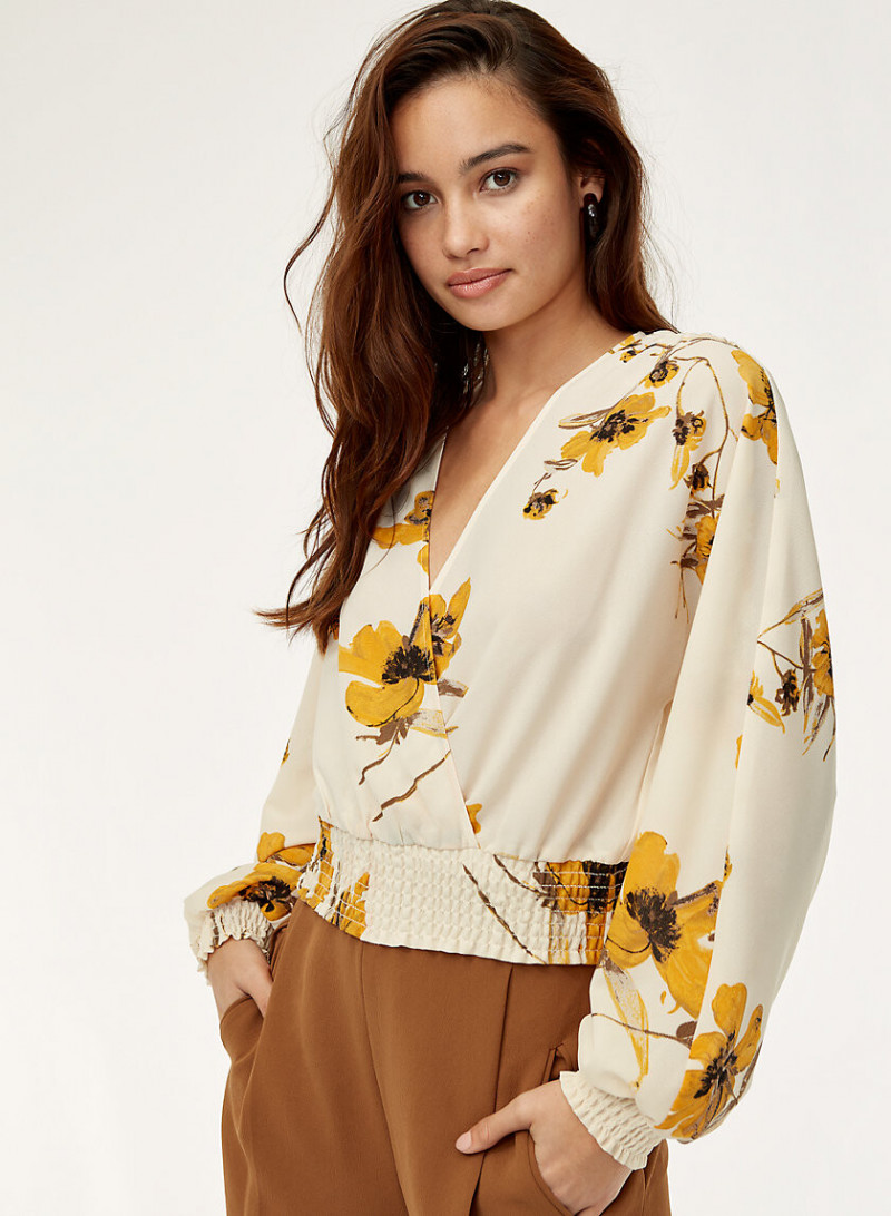 Kelsey Merritt featured in  the Aritzia catalogue for Spring/Summer 2019