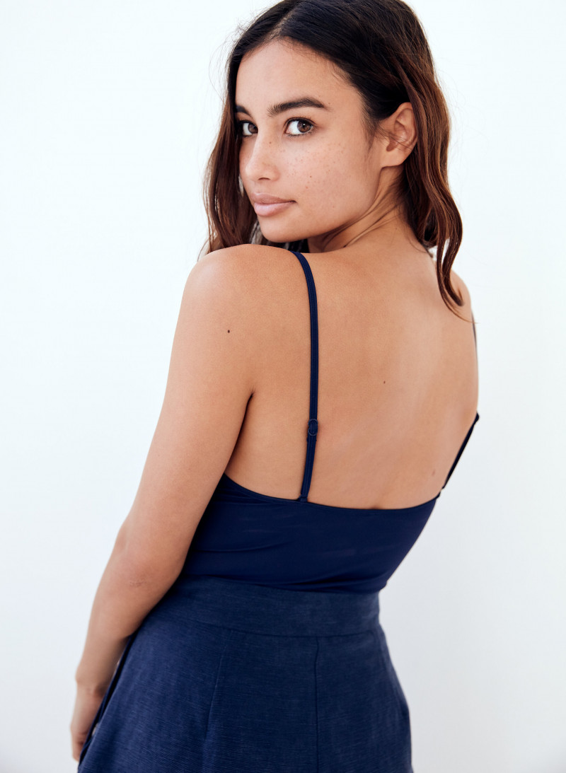 Kelsey Merritt featured in  the Aritzia catalogue for Spring/Summer 2019