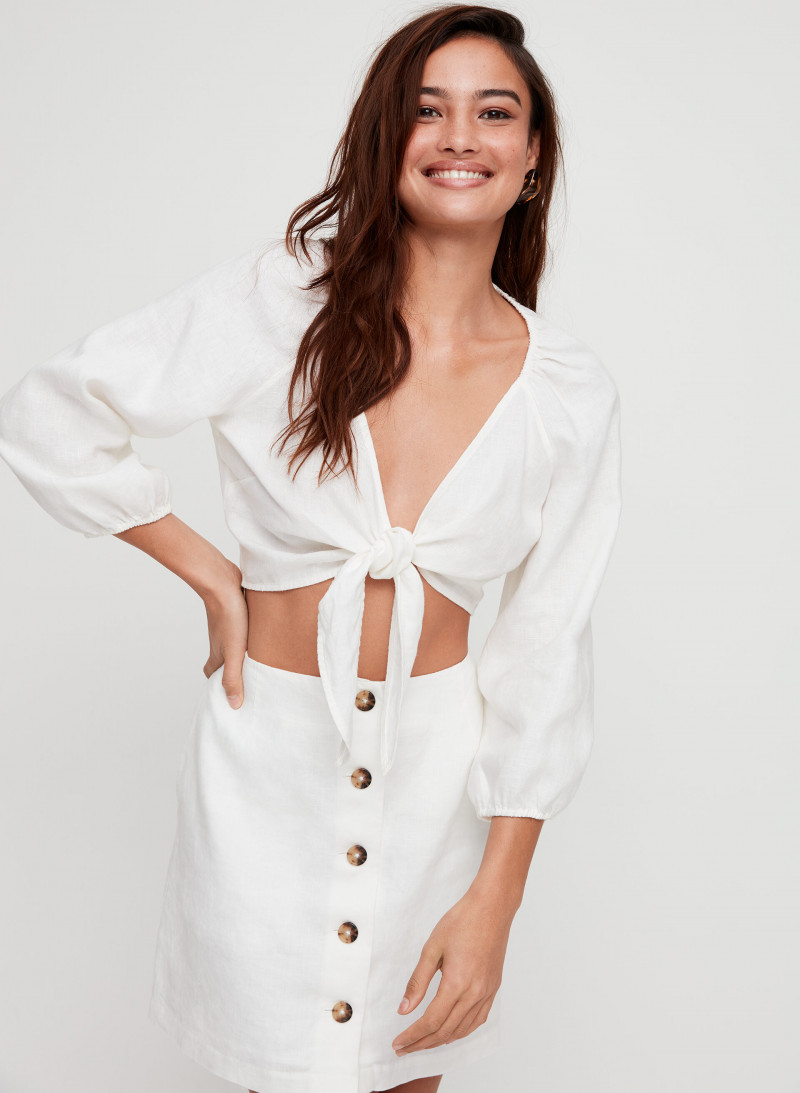 Kelsey Merritt featured in  the Aritzia catalogue for Spring/Summer 2019