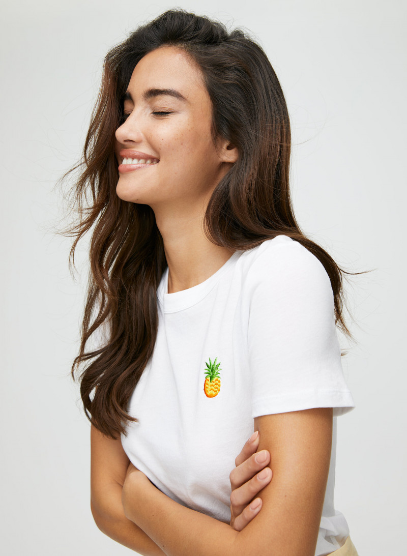 Kelsey Merritt featured in  the Aritzia catalogue for Spring/Summer 2019