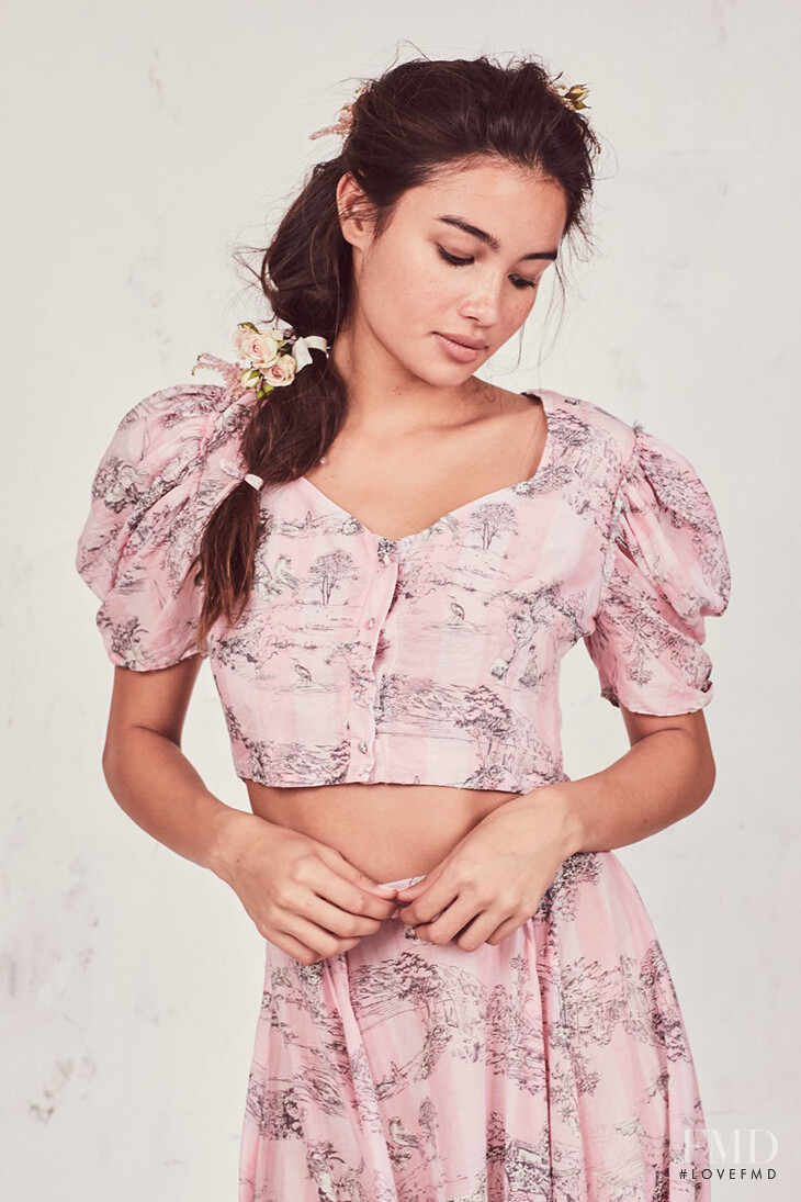 Kelsey Merritt featured in  the LoveShackFancy catalogue for Spring/Summer 2019