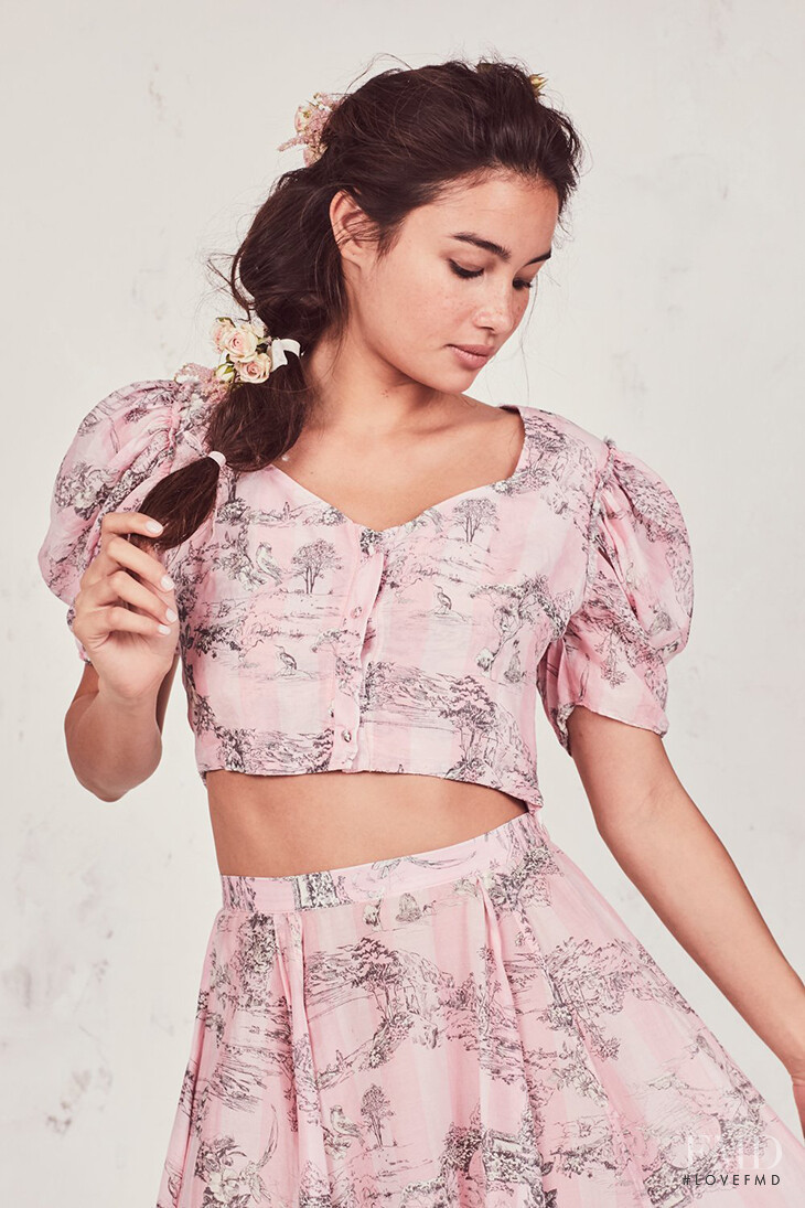 Kelsey Merritt featured in  the LoveShackFancy catalogue for Spring/Summer 2019