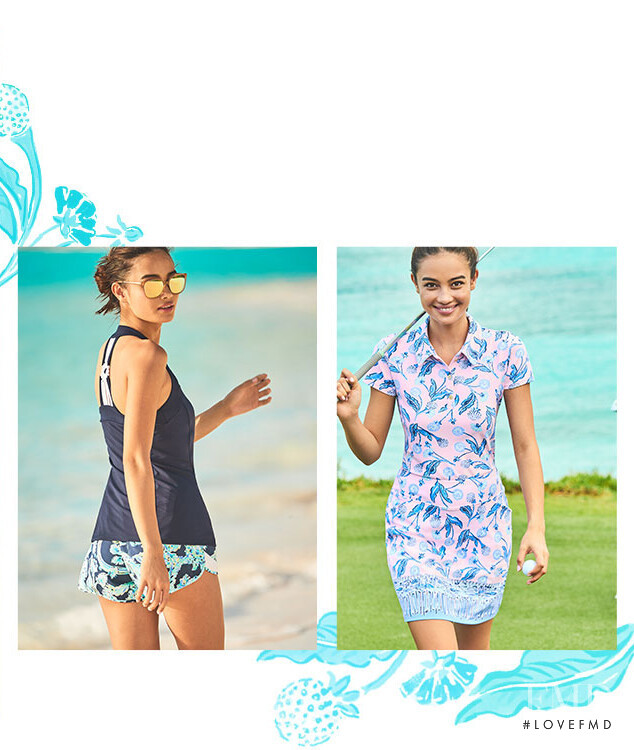 Kelsey Merritt featured in  the Lilly Pulitzer catalogue for Spring/Summer 2019