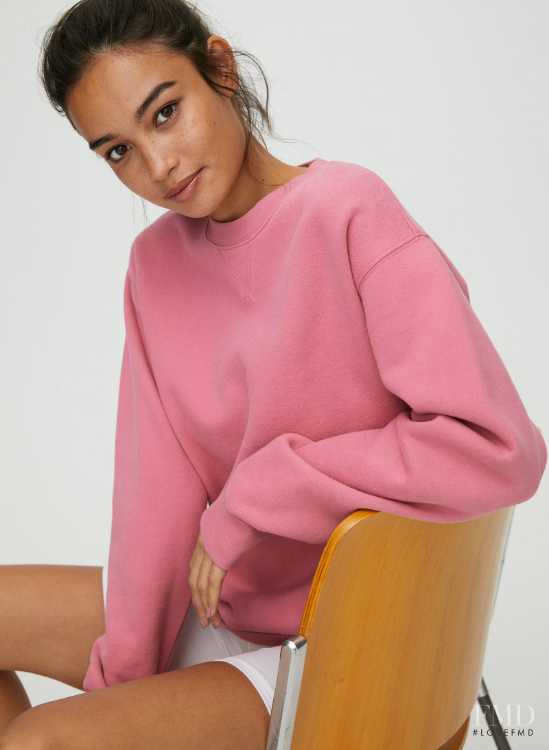 Kelsey Merritt featured in  the Aritzia catalogue for Autumn/Winter 2019