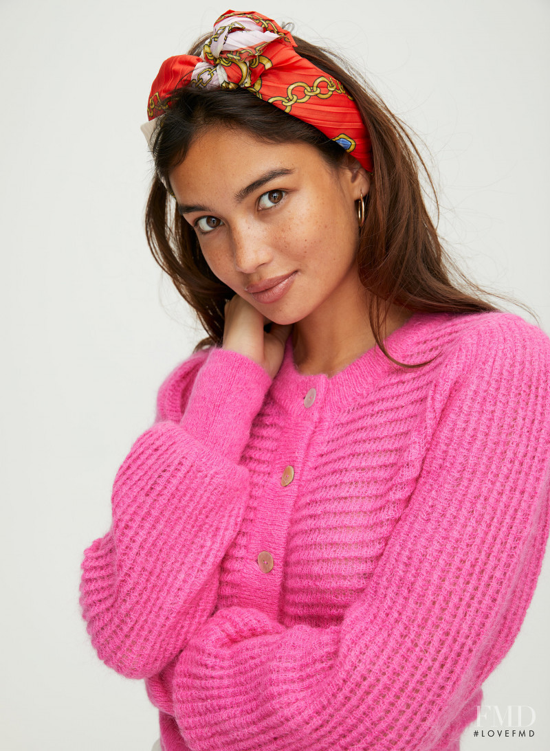 Kelsey Merritt featured in  the Aritzia catalogue for Autumn/Winter 2019