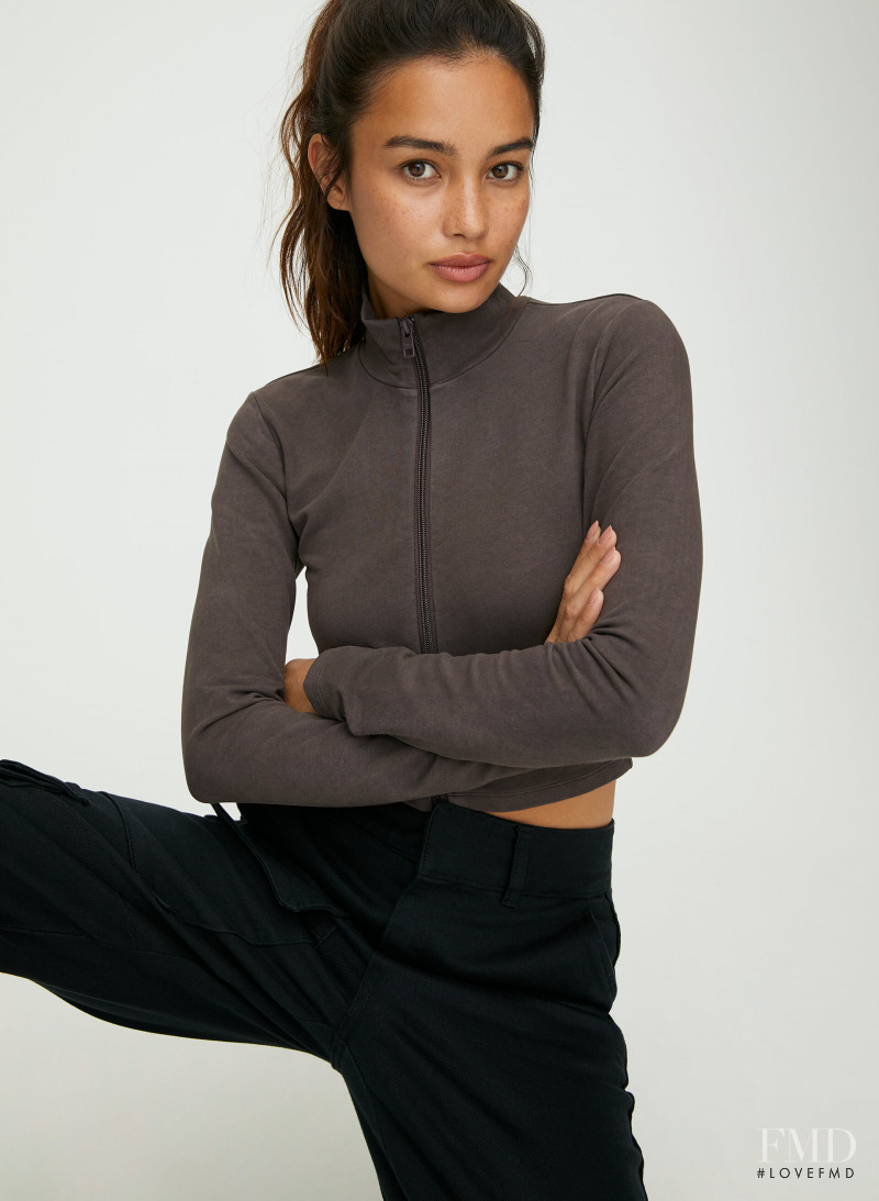 Kelsey Merritt featured in  the Aritzia catalogue for Autumn/Winter 2019