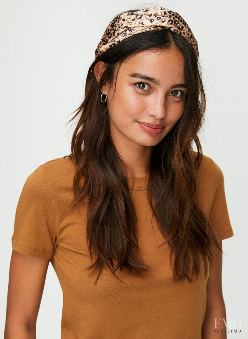 Kelsey Merritt featured in  the Aritzia catalogue for Autumn/Winter 2019