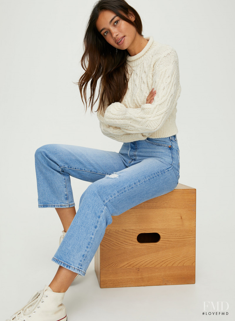 Kelsey Merritt featured in  the Aritzia catalogue for Autumn/Winter 2019