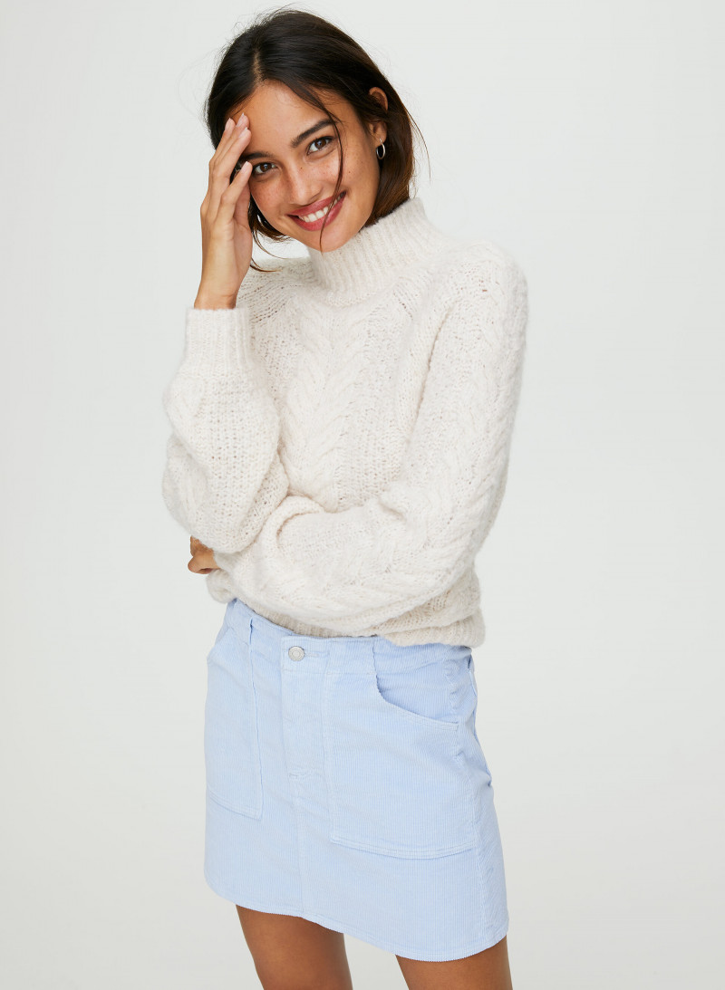 Kelsey Merritt featured in  the Aritzia catalogue for Autumn/Winter 2019