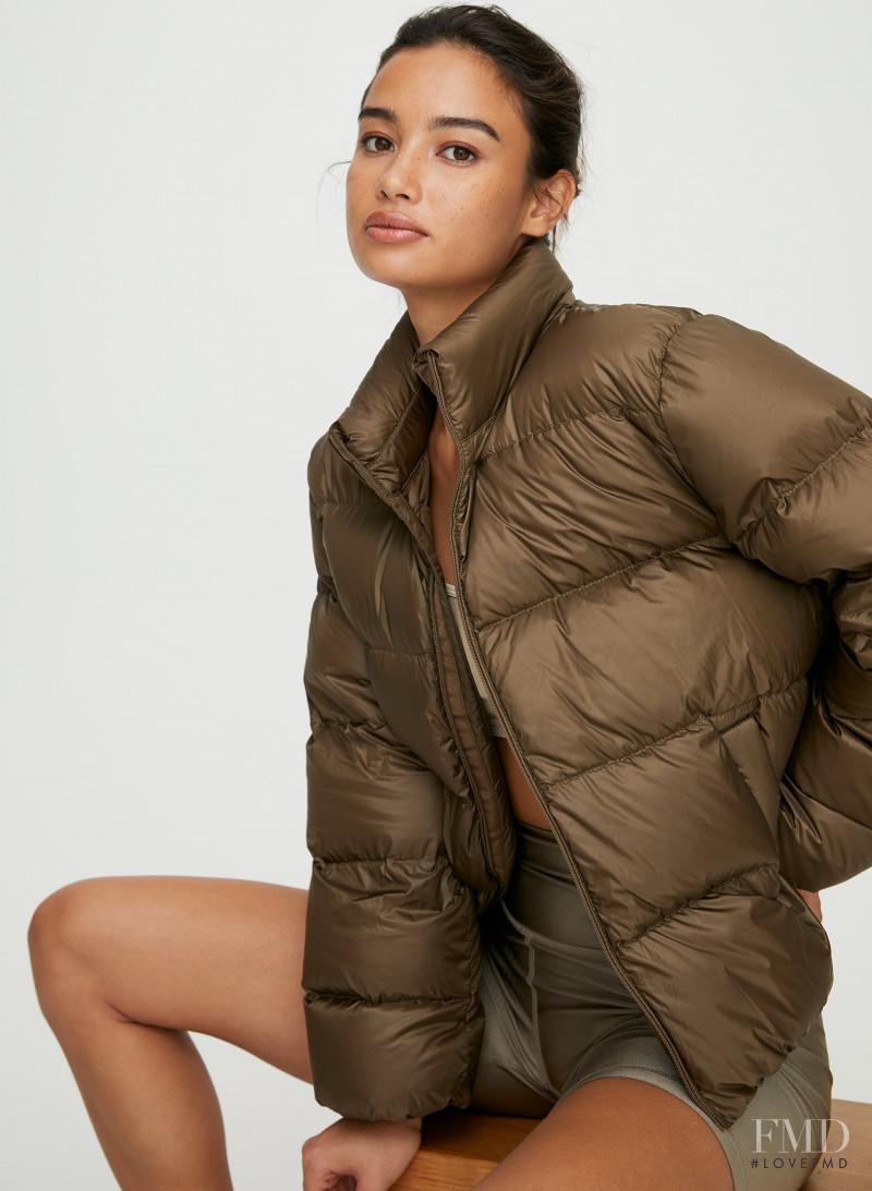 Kelsey Merritt featured in  the Aritzia catalogue for Autumn/Winter 2019