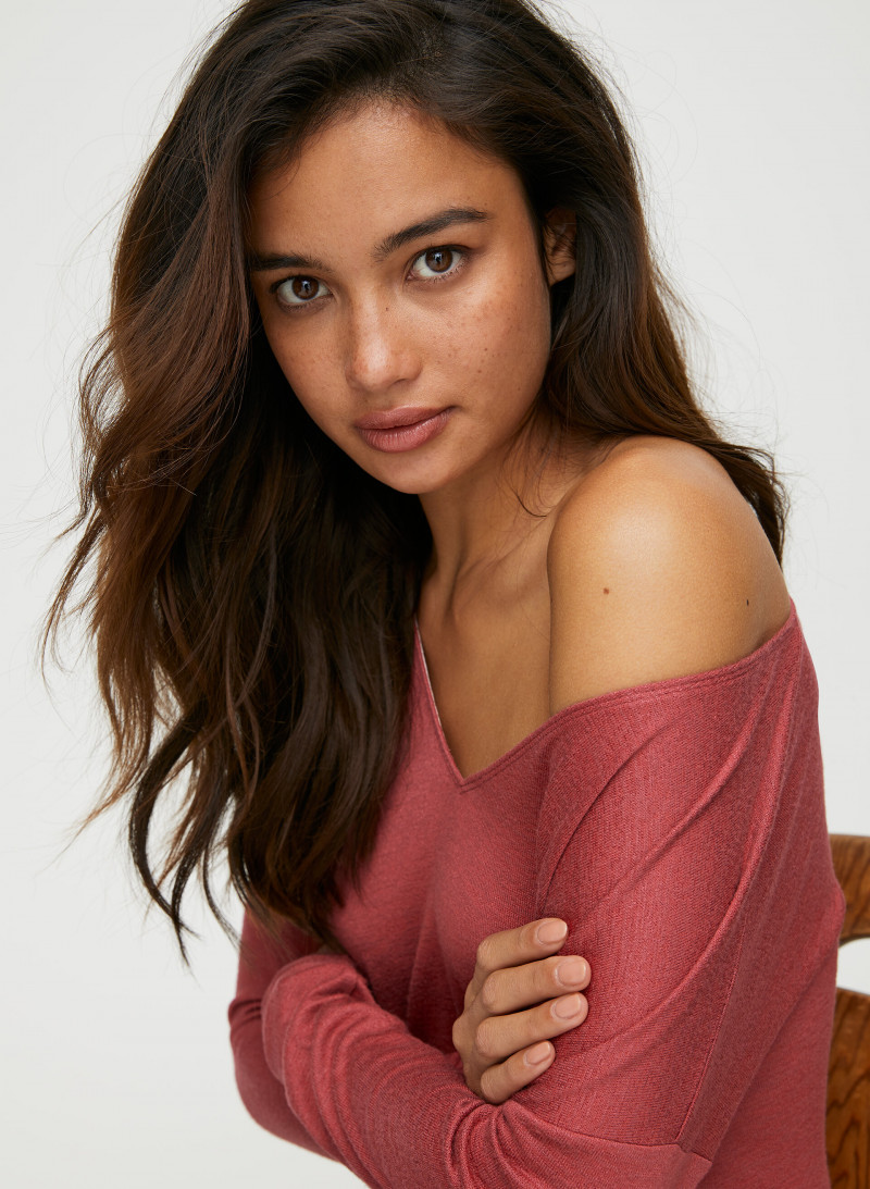 Kelsey Merritt featured in  the Aritzia catalogue for Autumn/Winter 2019