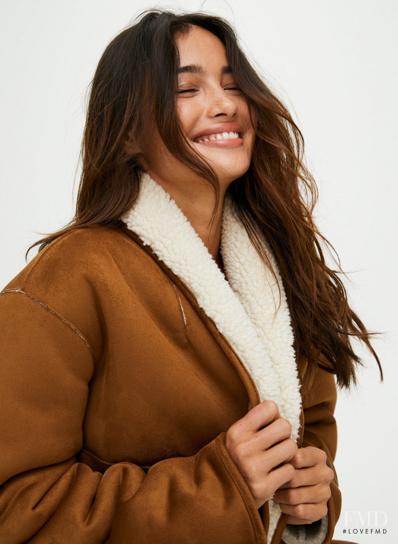 Kelsey Merritt featured in  the Aritzia catalogue for Autumn/Winter 2019