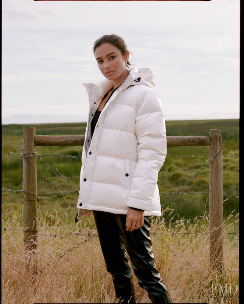 Kelsey Merritt featured in  the Aritzia catalogue for Autumn/Winter 2019