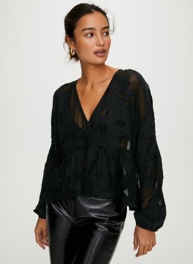 Kelsey Merritt featured in  the Aritzia catalogue for Autumn/Winter 2019