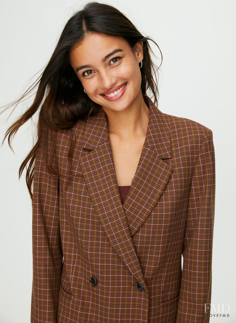 Kelsey Merritt featured in  the Aritzia catalogue for Autumn/Winter 2019