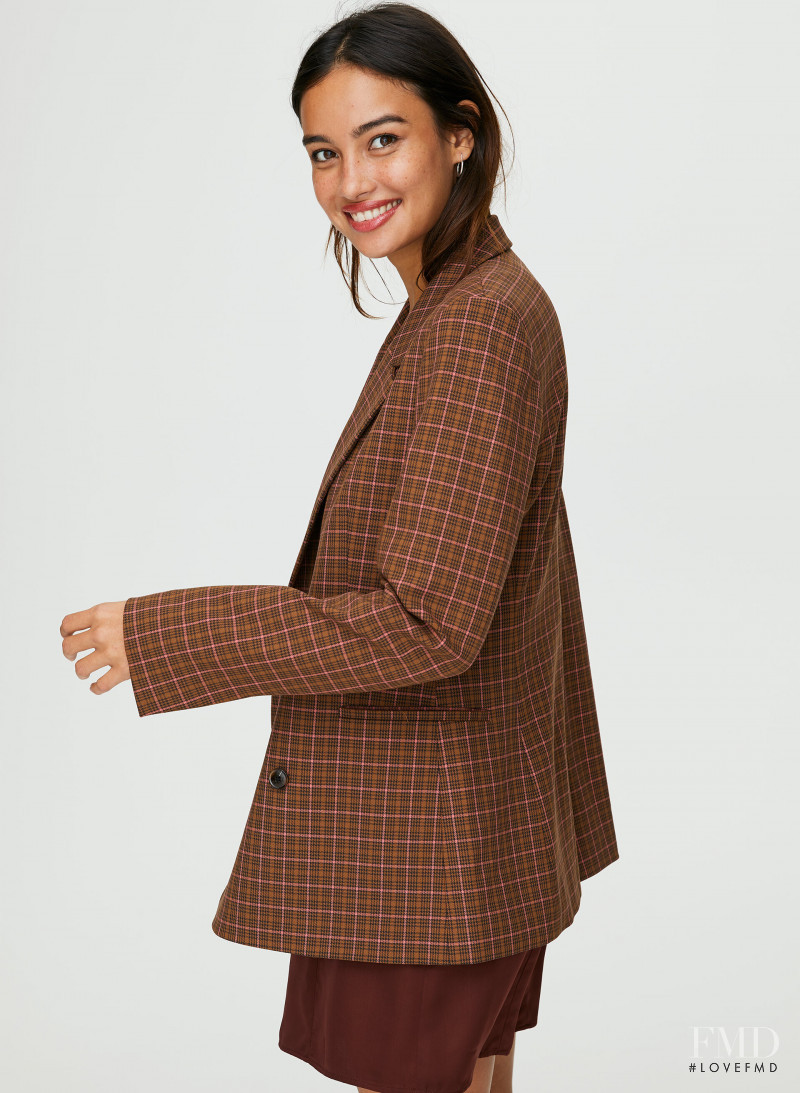 Kelsey Merritt featured in  the Aritzia catalogue for Autumn/Winter 2019